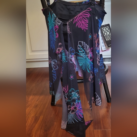 COCO REEF Aura Ruffle Bra Sized Underwire Tankini Top - Picture 1 of 6